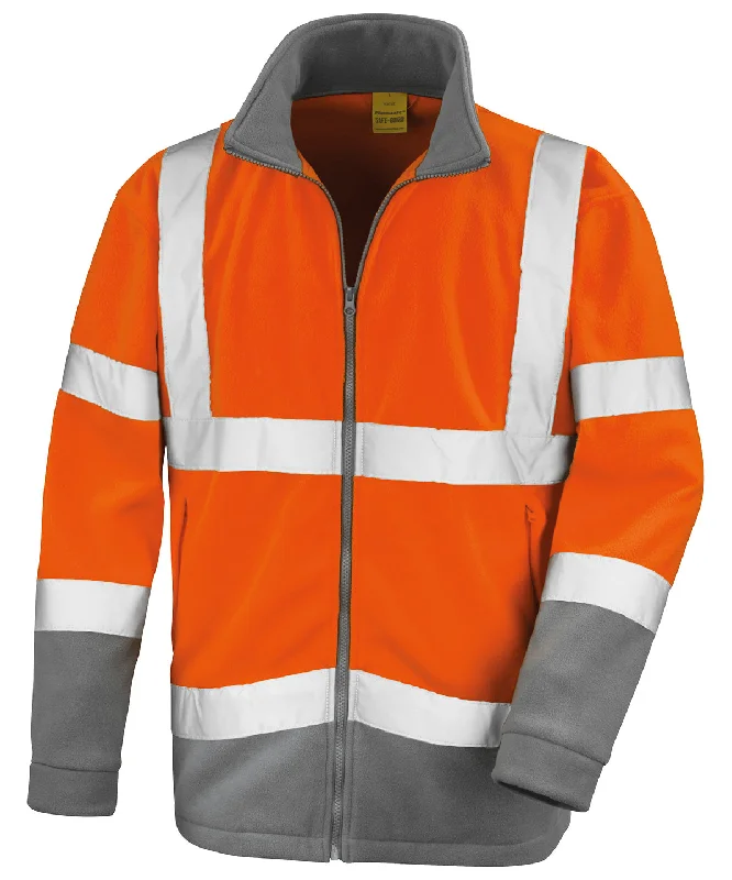 Orange - Safety microfleeceFishing Jackets