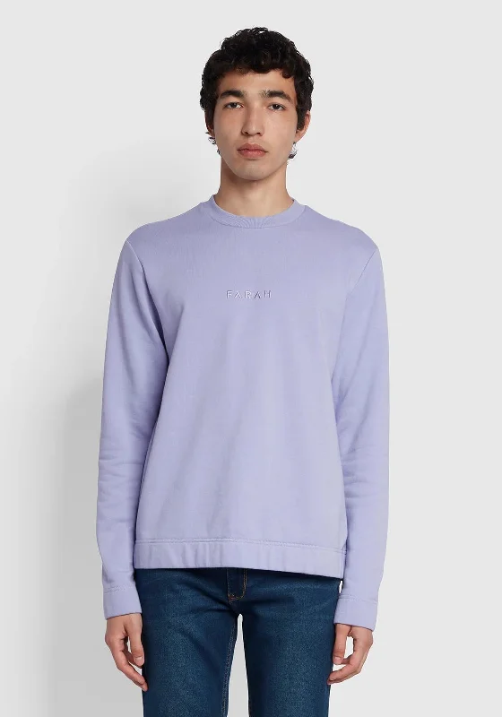 CrewneckAIFarah Cave Crew Neck Sweatshirt, Dusty Lilac