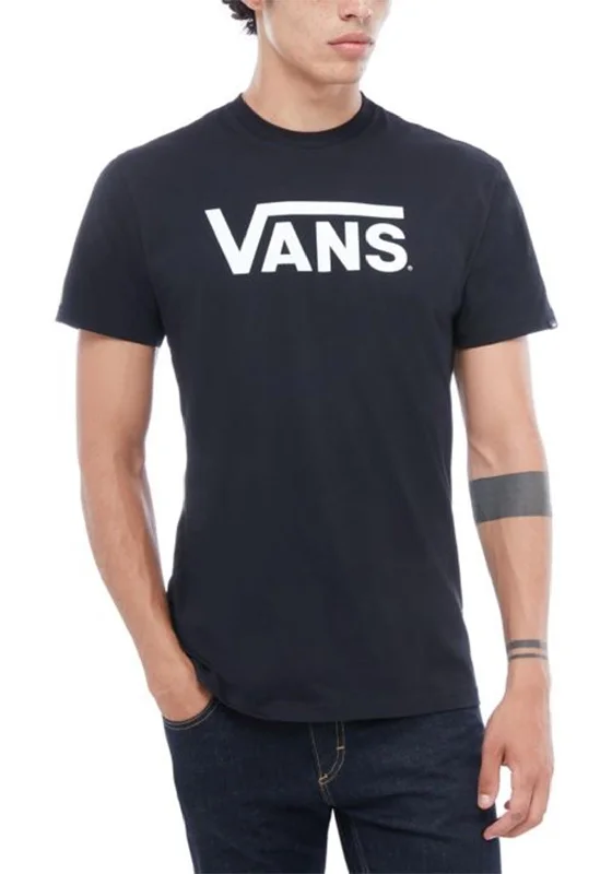 CrewneckvrVans Mens Classic Crew Neck T-Shirt, Black