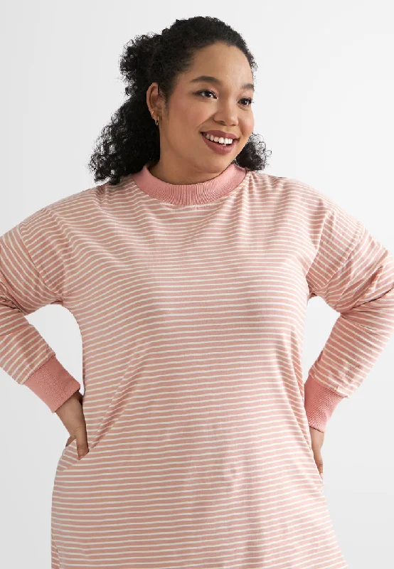 CrewneckarHaven Crew Ribbed Neck Stripes Tee