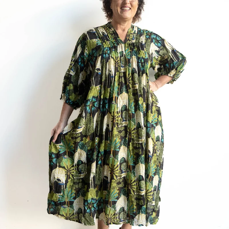 Asymmetrical DressAsymmetrical DressThe Wanderer Tunic Dress - Peacock Garden