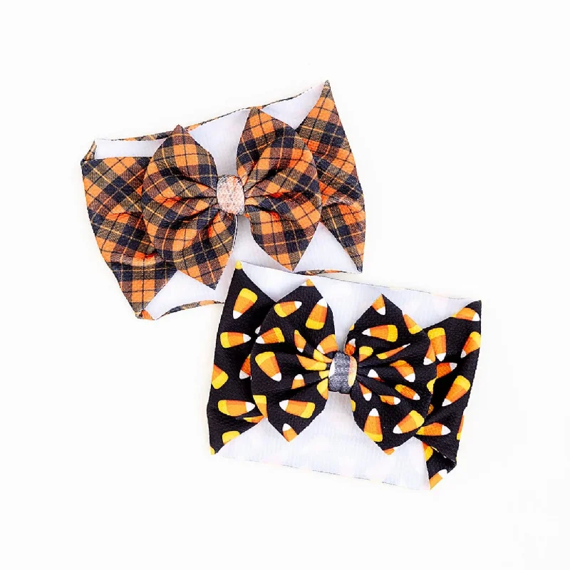 Candy Corn Biggie Bow Set