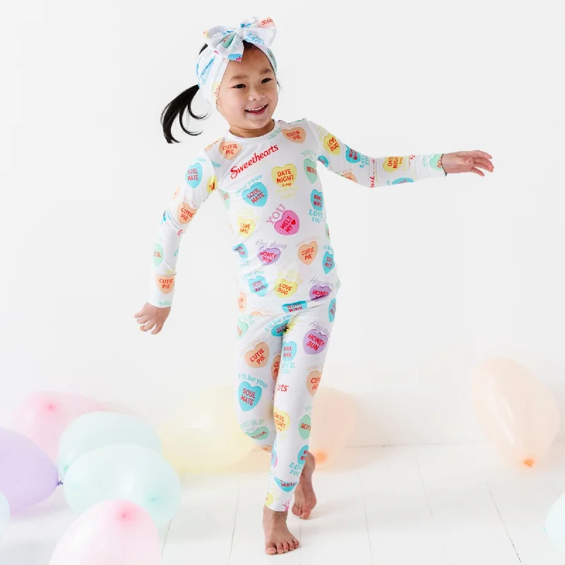 Sweethearts® Colorful Candy Heart Two-Piece Pajama Set