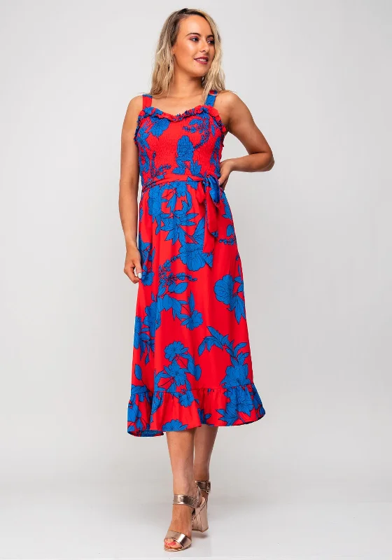 Cocktail DressCocktail DressSeventy1 Floral Print Dress, Red