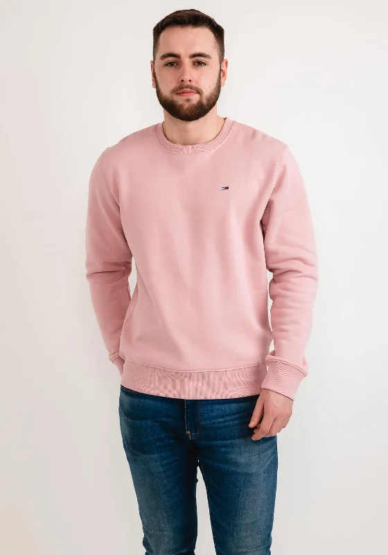 CrewneckseamTommy Jeans TJM Crew Neck Sweater, Broadway Pink