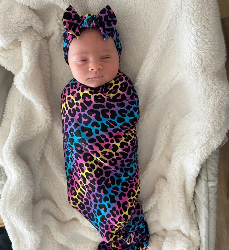 Livin' La Cheetah Loca Swaddle Headwrap Set