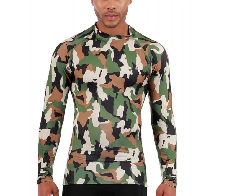 CrewneckbreathableInsta Slim Camo Activewear Long Sleeve Crewneck 3MAT010