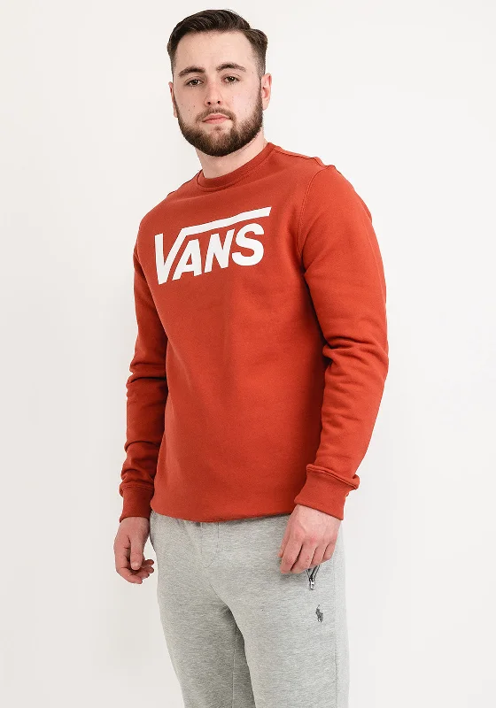 CrewneckcustomVans Classic Crew Sweatshirt, Rust