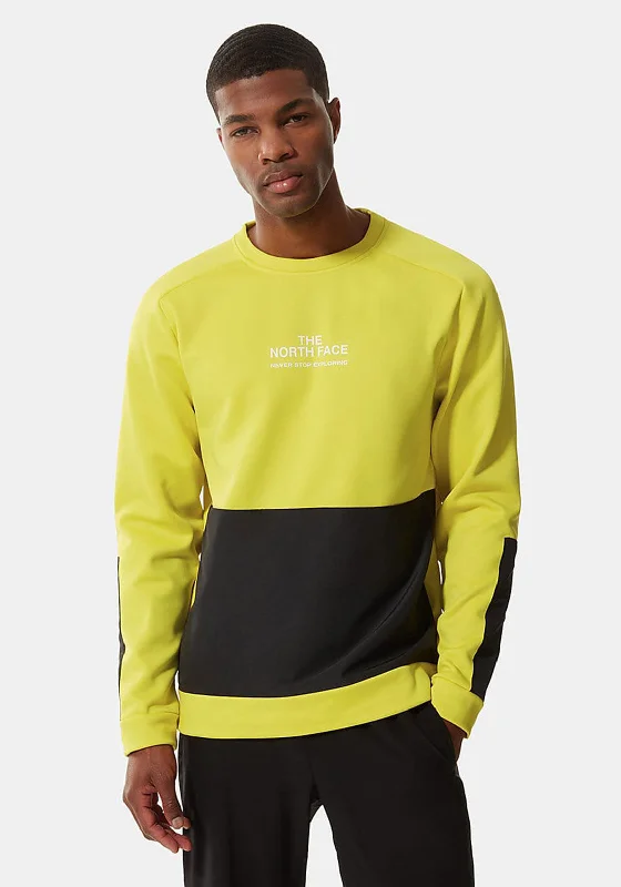 CrewneckfanThe North Face Mountains Athletic Crew Neck Sweater, Acid Yellow