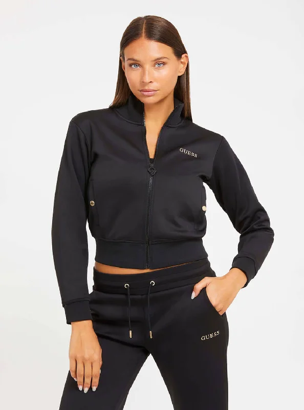 CroptopstitchBlack Crop Active Jumper