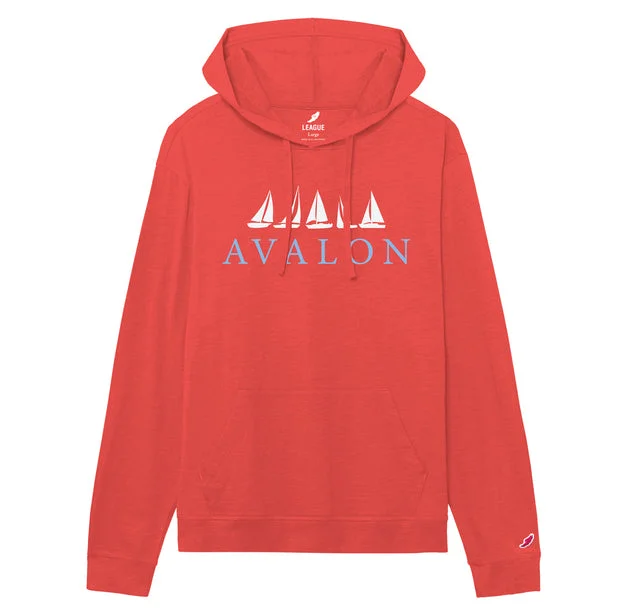 Hooded SweatshirtsMen's Avalon Jersey Slub Long Sleeve Hoodie - Nantucket Red