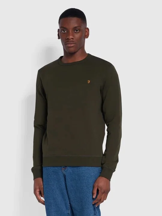 CrewneckfutureFarah Tim Crew Neck Sweatshirt, Evergreen