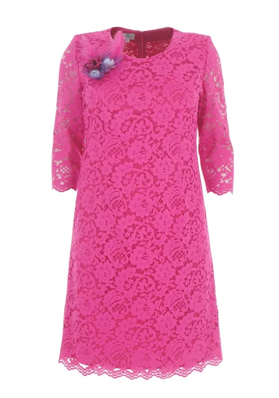 Prairie DressPrairie DressJomhoy Dorotea Lace Midi Dress, Hot Pink