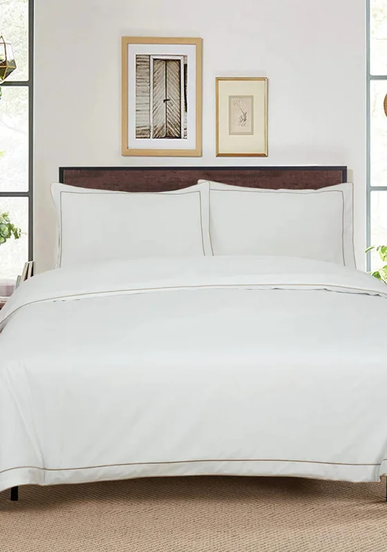 Simply Home Richmond Duvet Covet Set, White