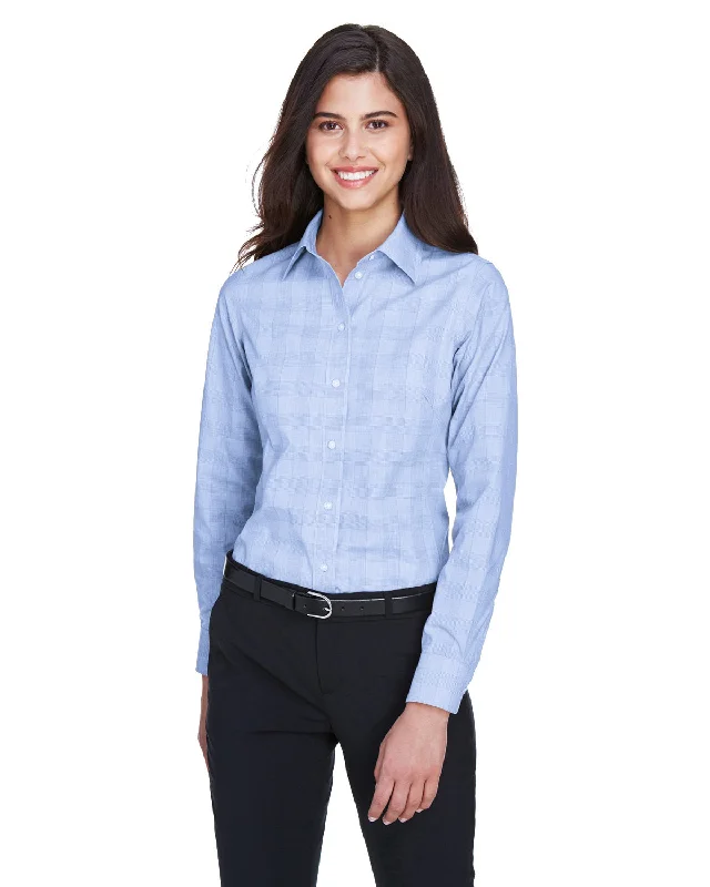 Lace-Up ShirtsDevon & Jones DG520W Ladies' Crown Woven Collection GlenPlaid