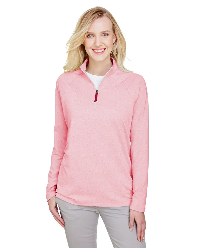 Painted ShirtsDevon & Jones DG480W CrownLux Performance Ladies' Clubhouse Micro-Stripe Quarter-Zip