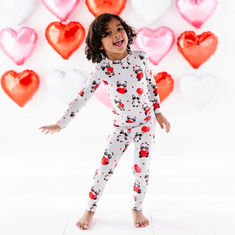 Panda Love Two-Piece Pajama Set