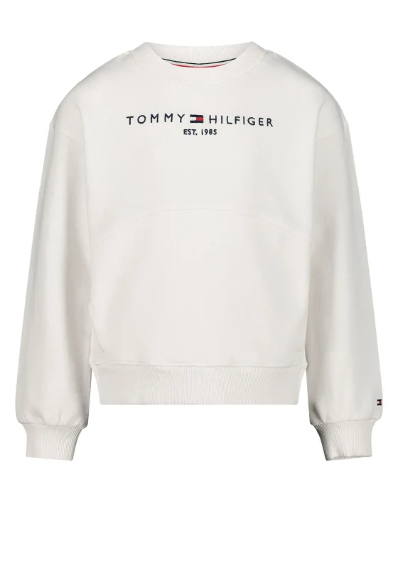 CrewneckcryptoTommy Hilfiger Boys Essential Crew Sweater, White