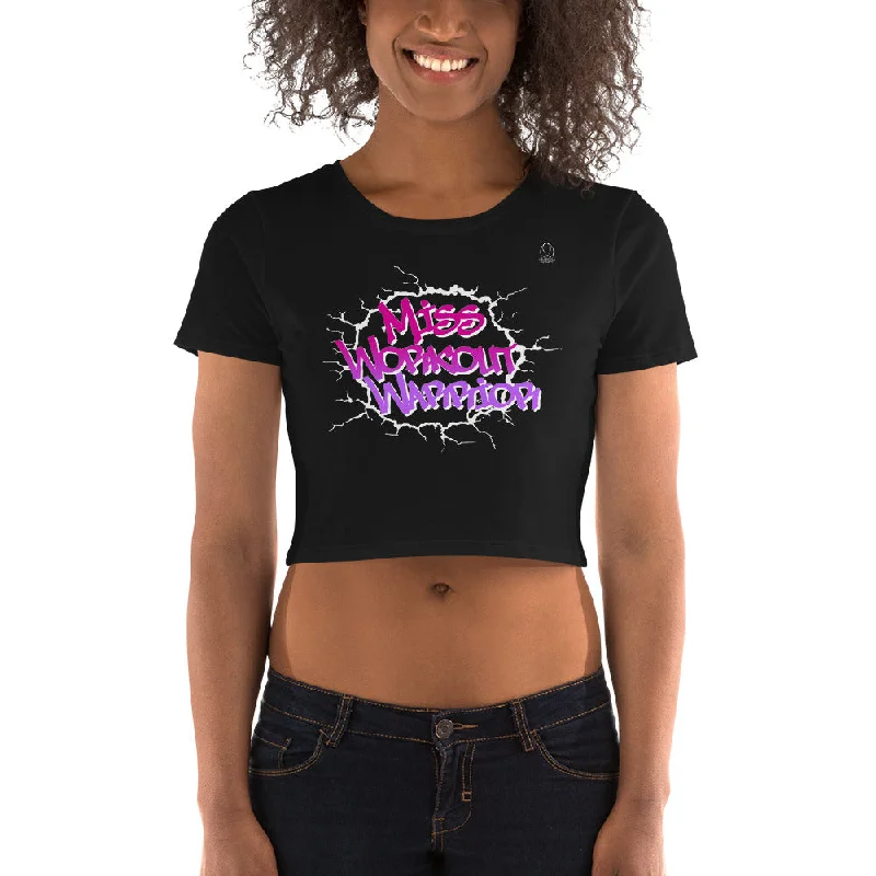 CroptopdetailMiss Workout Warrior Crop Tee