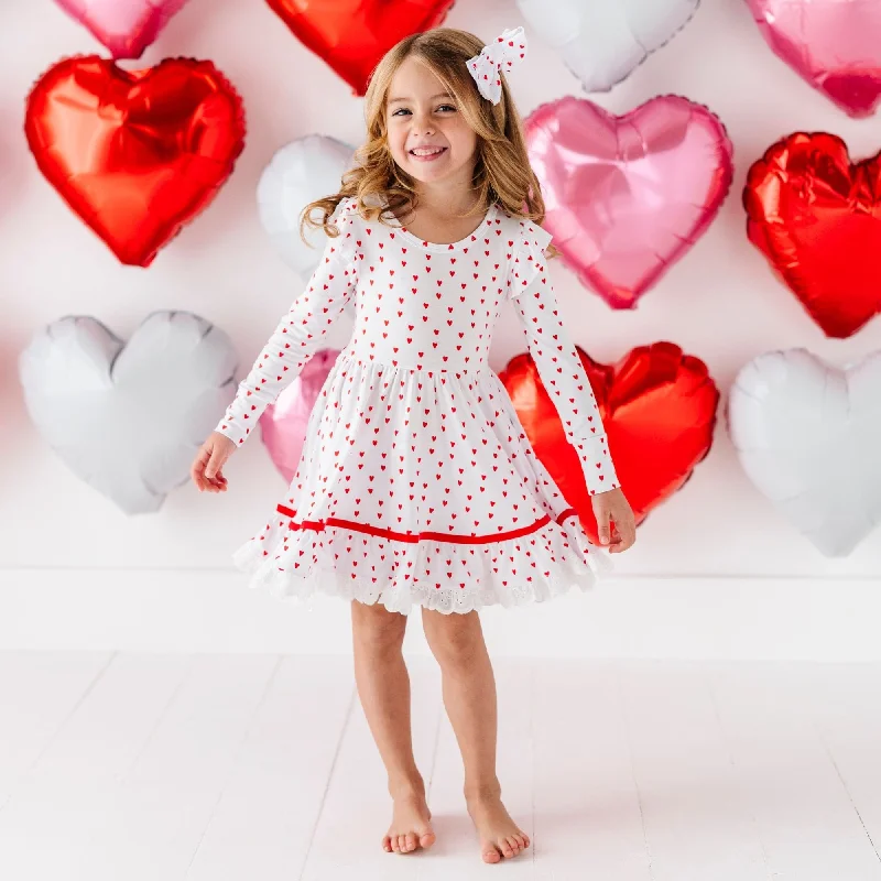 Heart to Resist Girls Party Dress & Shorts Set