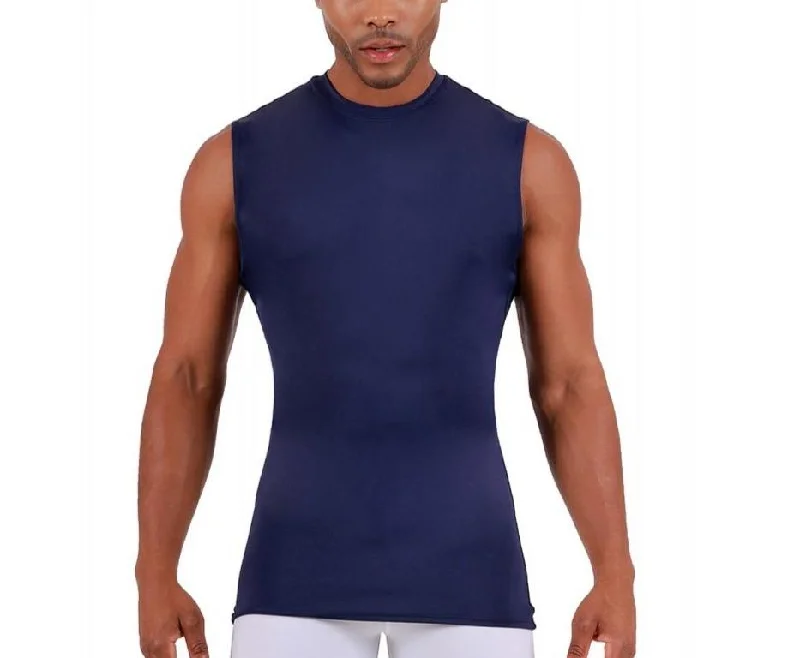 CrewnecksweaterInsta Slim Compression Sleeveless High Crew Neck Shirt 2MAT018