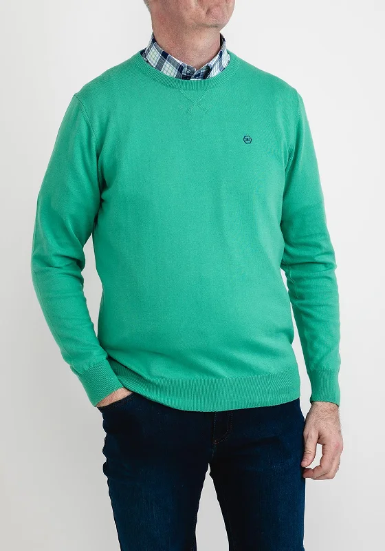 CrewneckcasualAndre Kilkee Cotton Crew Neck Sweater, Jade