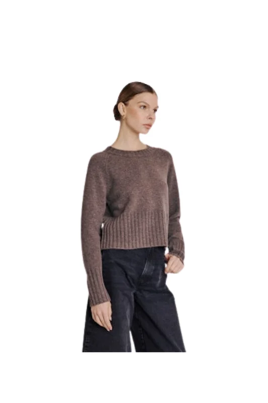 CroptopsilkCropped Rib Sweater