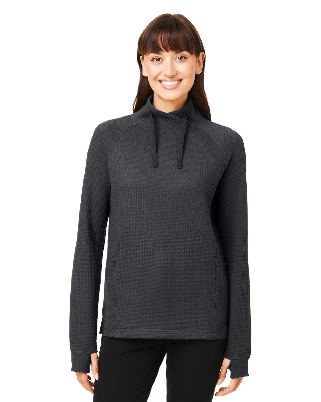 Tasseled ShirtsNorth End NE200W Ladies' Rhythm Waffle Pullover