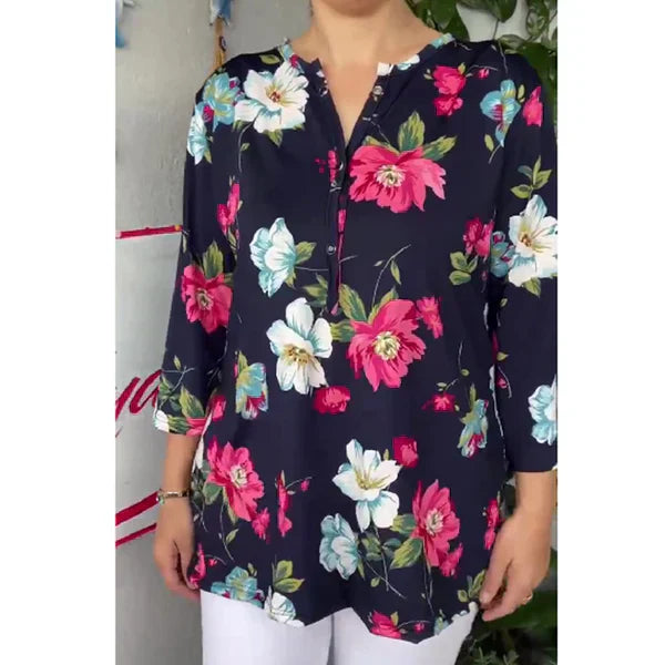 Outdoor Short Sleeve Tops49% OFF🔥2024 New Plus Size Summer printed short sleeve women's t-shirt🌸