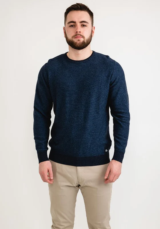 CrewneckcashmereCasa Moda Crew Neck Sweater, Navy & Black