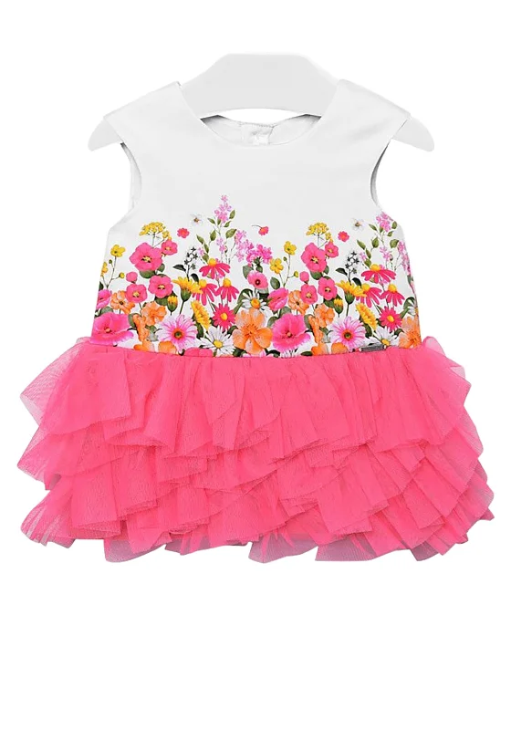 A-line DressA-line DressMayoral Girls Floral Tulle Dress, Pink