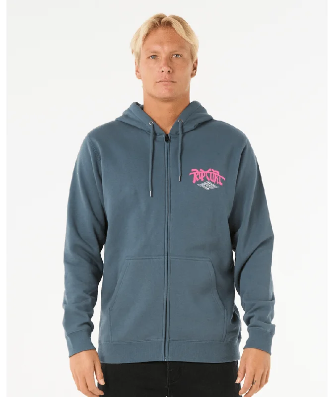 Recycled Fabric HoodiesRip Curl Shred Zip Thru Sweatshirt-Pine Night