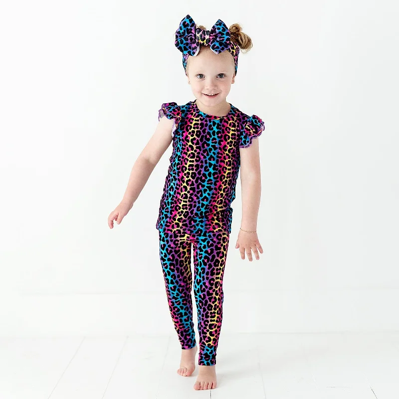 Livin' La Cheetah Loca Two-Piece Pajama Set - Cap Sleeve