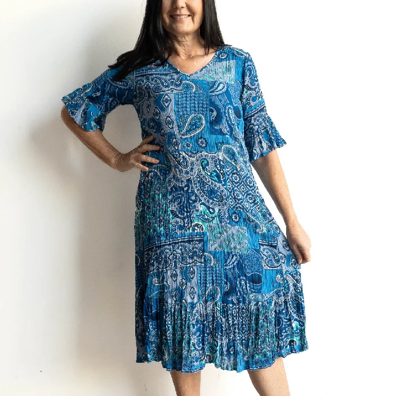 Geometric DressGeometric DressSomewhere Better Later Dress - Paisley Fusion