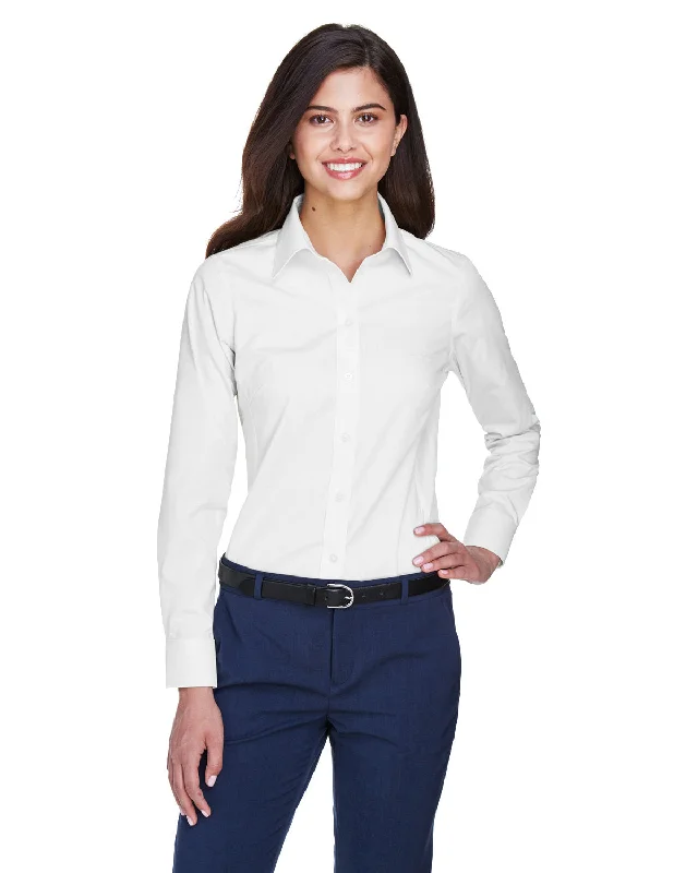 Layered ShirtsDevon & Jones D630W Ladies' Crown Woven Collection Solid Oxford