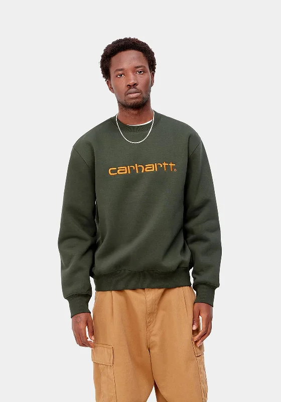 CrewnecksoftCarhartt Crew Neck Sweatshirt, Boxwood & Ochre