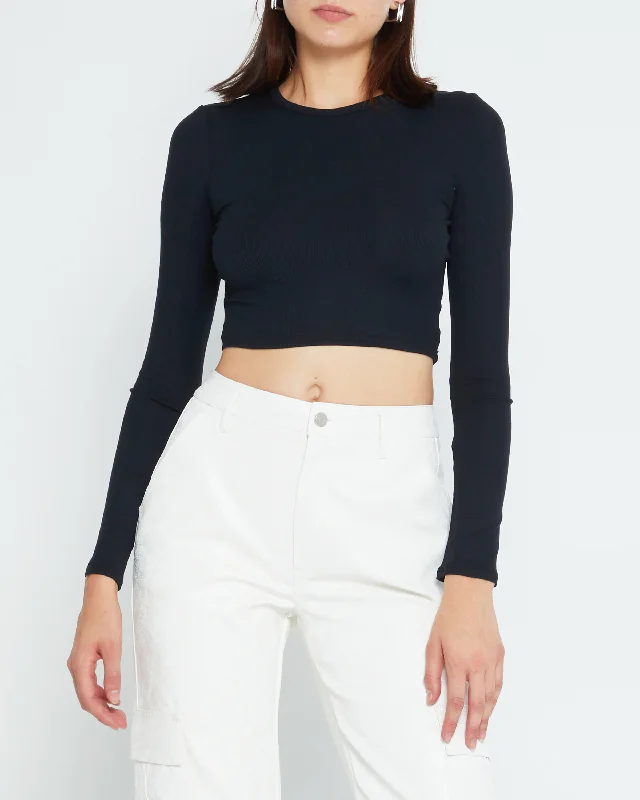 CroptopdesignWeekend Cropped Longsleeve