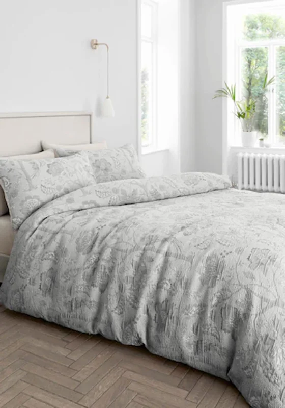 Bianca Home Hyperion Interiors Elena Duvet Set, Grey