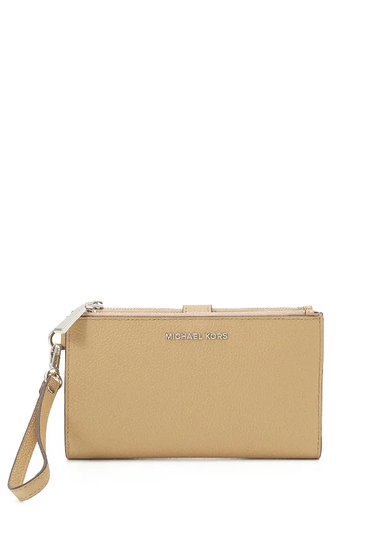 MICHAEL Michael Kors Jet Set Pebbled Smartphone Wallet, Camel