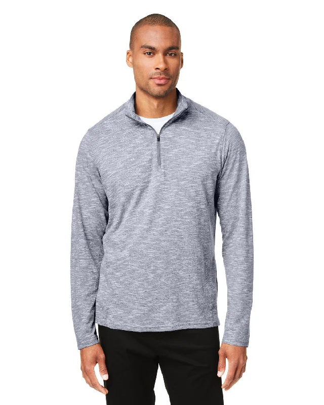 Zippered ShirtsNorth End NE415 Men's Eclipse Jacquard Quarter-Zip