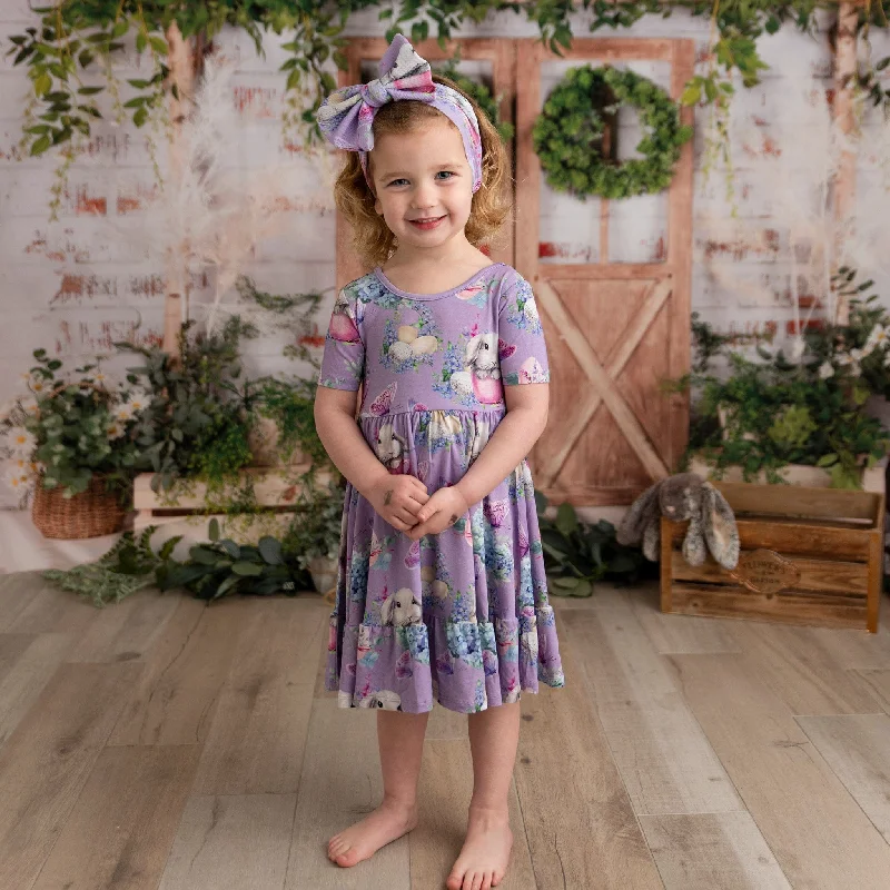 Spring Par-Tea Girls Dress & Shorts Set