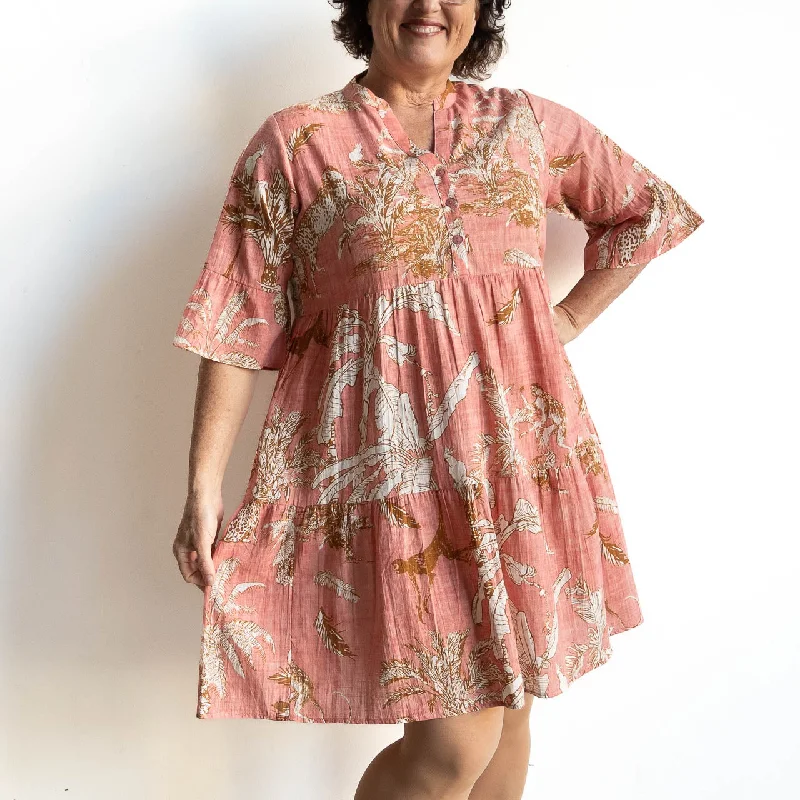 Running DressRunning DressMandarin Empire Dress - Safari Coral