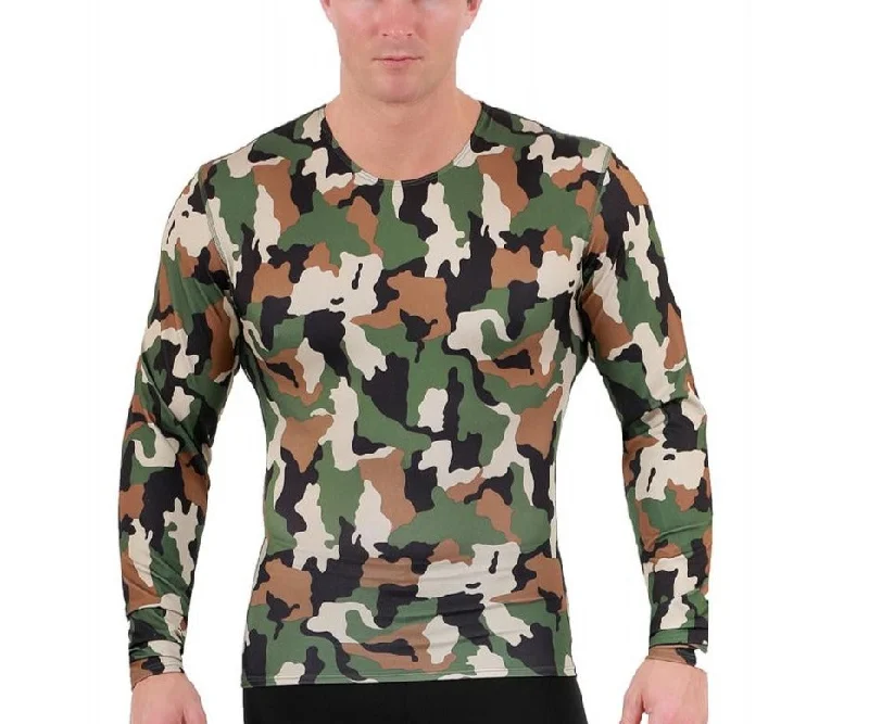 CrewneckseamInsta Slim I.S.Pro USA Big & Tall Camo Activewear Long Sleeve Crew Neck - 3TLST01BT