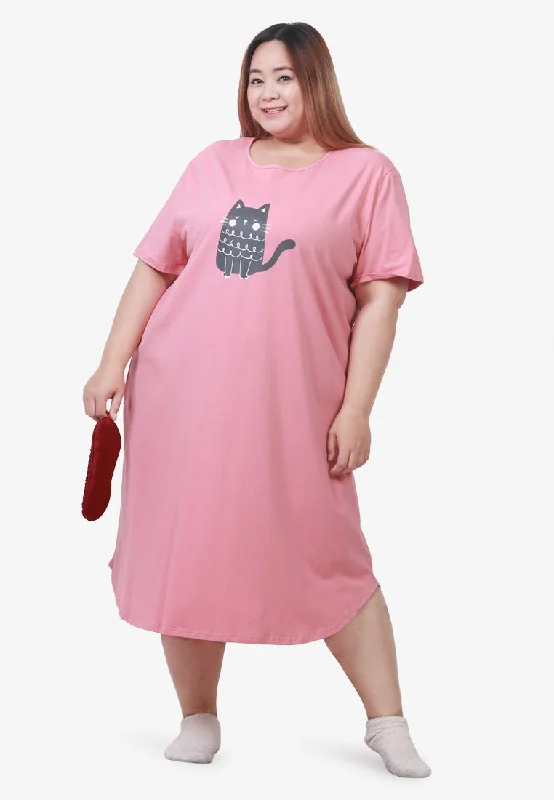 Edwardian DressEdwardian DressGreycat Cotton Jersey Sleep Dress - Pink