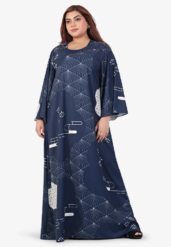 Kaftan DressKaftan DressJouhana Raya Japanese Inspired Kaftan Dress - Dark Blue