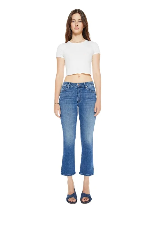 CroptoppatternThe Outsider Cropped Flared Ankle Jeans