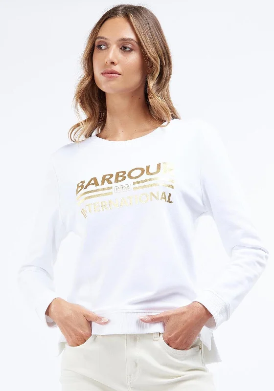 CrewneckuniqueBarbour International Womens Original Crew Sweatshirt, White