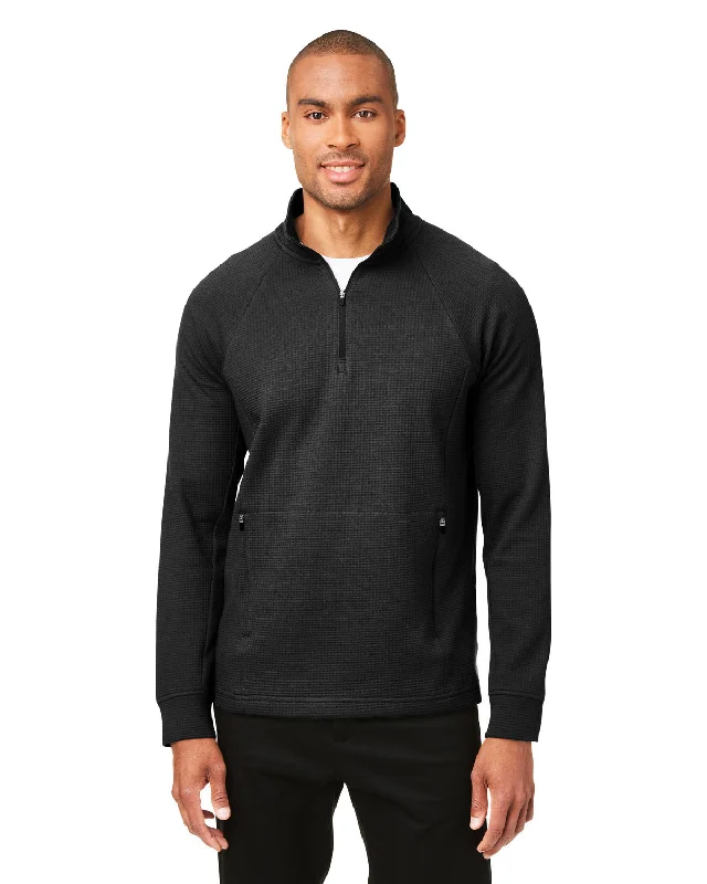 Leather-Paneled ShirtsNorth End NE200 Men's Rhythm Waffle Pullover