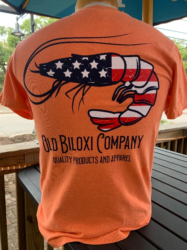 Compression Short Sleeve TopsOld Biloxi Co. USA Shrimp Short Sleeve