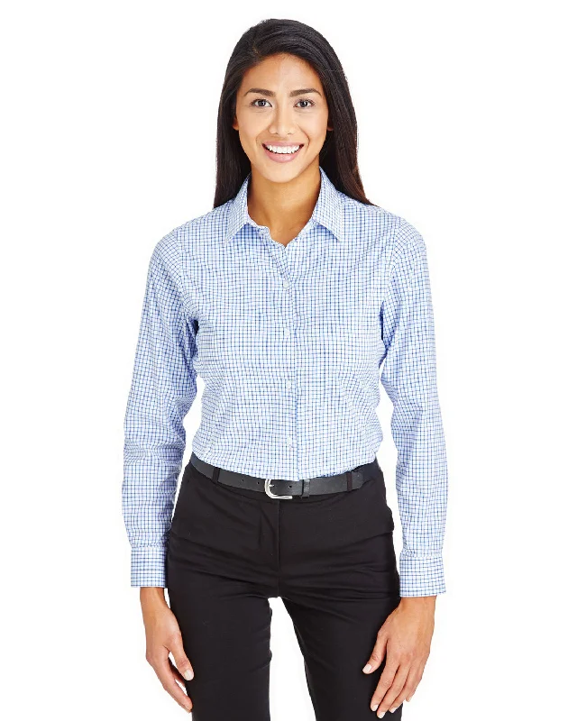 Button-Up ShirtsDevon & Jones DG540W CrownLux Performance Ladies' Micro Windowpane Shirt